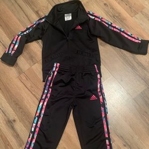 Adidas toddler girl tracksuit